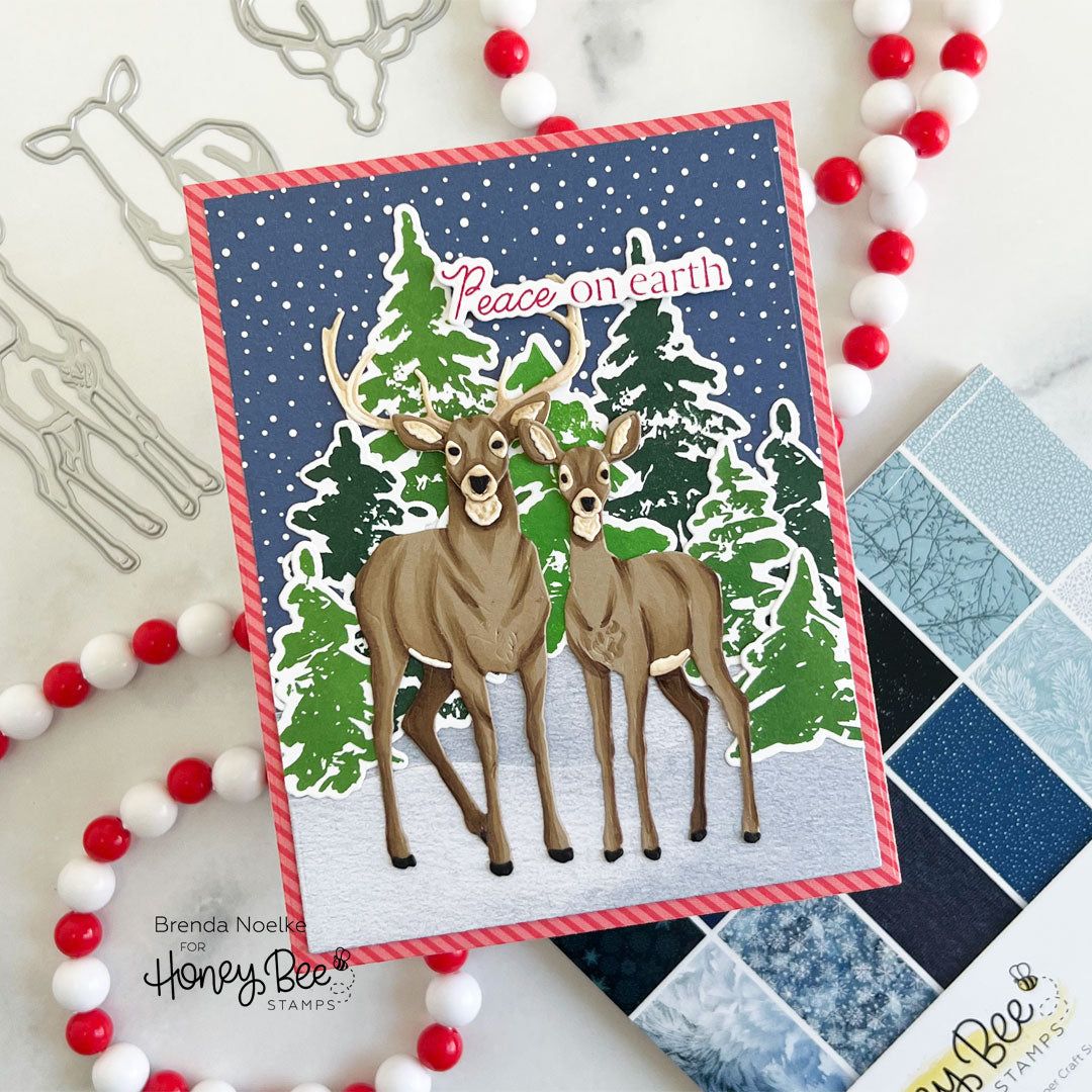 Lovely Layers: Deer - Honey Cuts - Stand - Alone Dies - Honey Bee Stamps