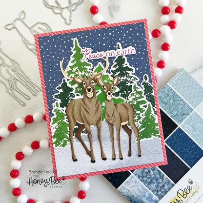Lovely Layers: Deer - Honey Cuts - Stand - Alone Dies - Honey Bee Stamps