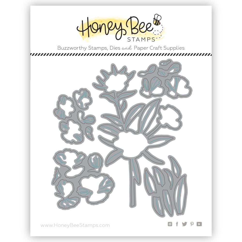 Lovely Layers: Dianthus - Honey Cuts - Stand - Alone Dies - Honey Bee Stamps