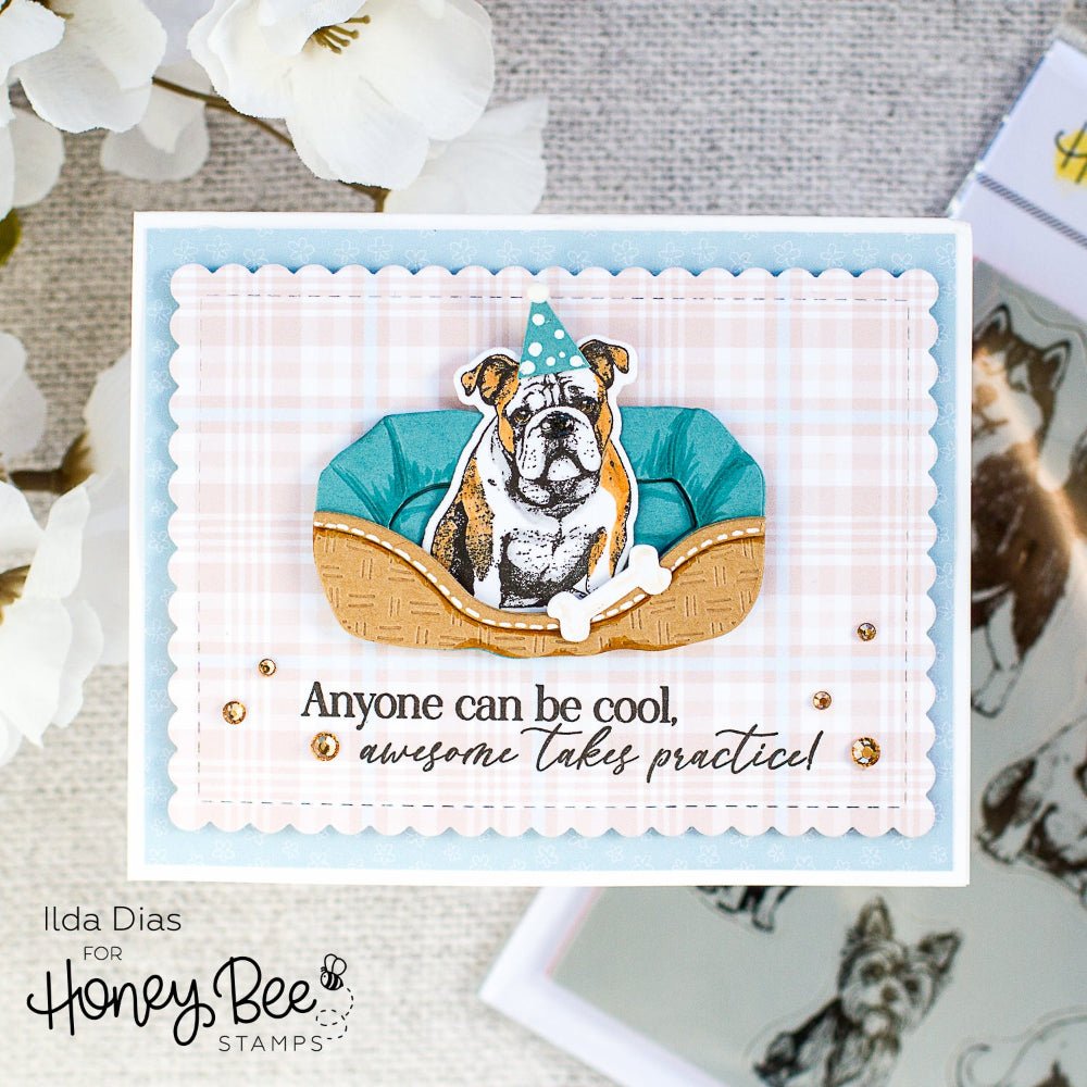 Lovely Layers: Dog Beds - Honey Cuts - Stand - Alone Dies - Honey Bee Stamps