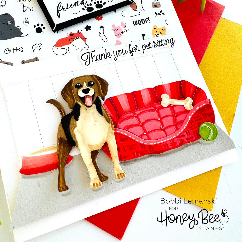 Lovely Layers: Dog Beds - Honey Cuts - Stand - Alone Dies - Honey Bee Stamps