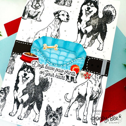 Lovely Layers: Dog Beds - Honey Cuts - Stand - Alone Dies - Honey Bee Stamps