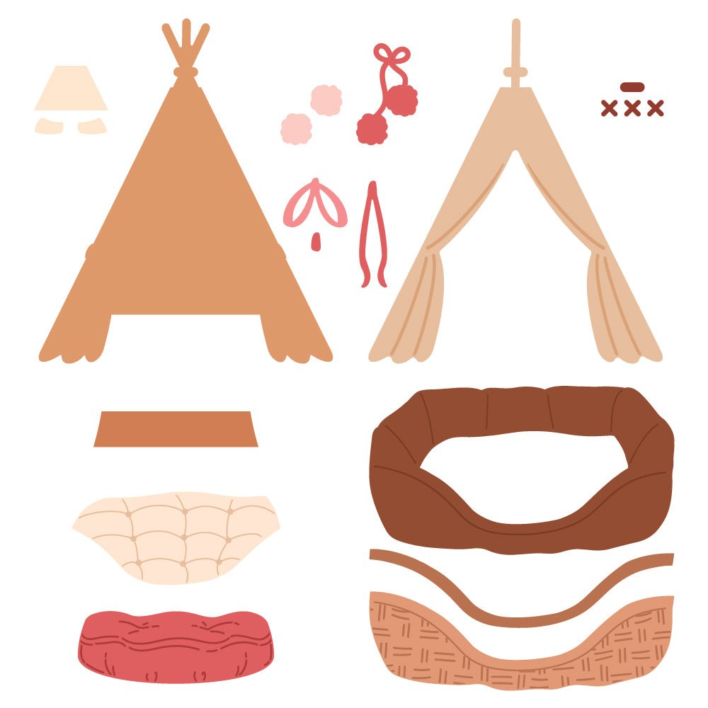 Lovely Layers: Dog Beds - Honey Cuts - Stand - Alone Dies - Honey Bee Stamps