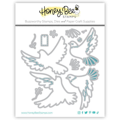 Lovely Layers: Doves - Honey Cuts - Stand - Alone Dies - Honey Bee Stamps