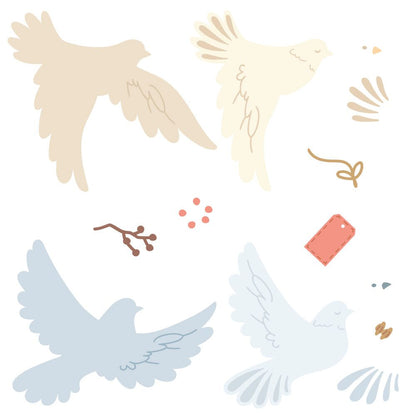 Lovely Layers: Doves - Honey Cuts - Stand - Alone Dies - Honey Bee Stamps