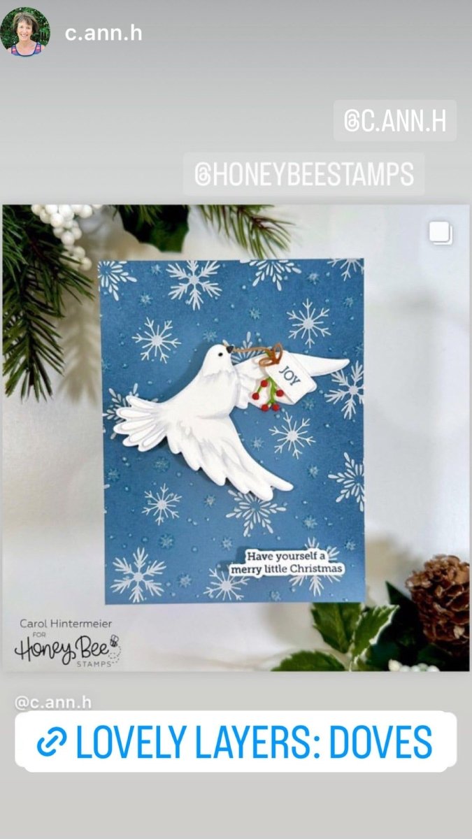 Lovely Layers: Doves - Honey Cuts - Stand - Alone Dies - Honey Bee Stamps