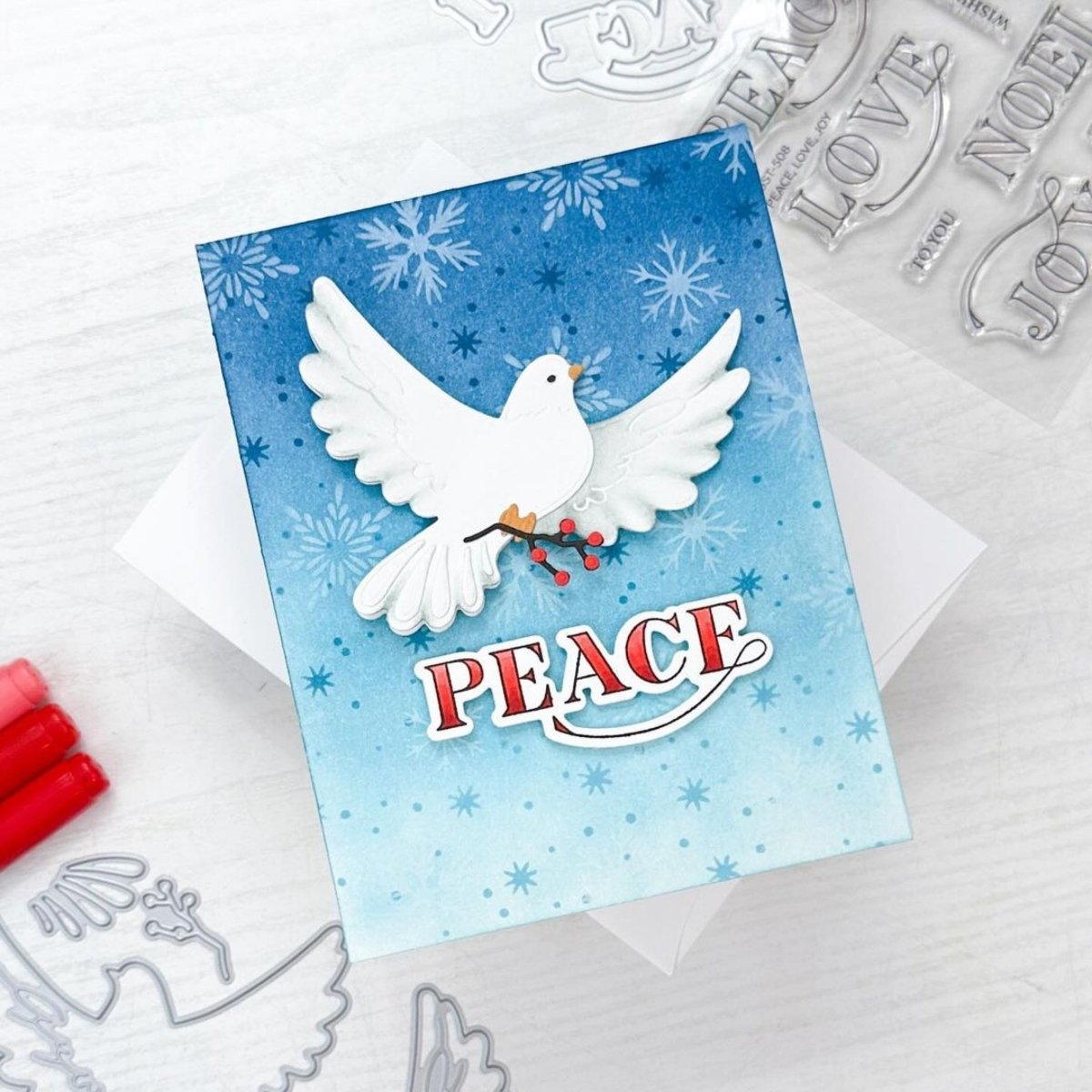 Lovely Layers: Doves - Honey Cuts - Stand - Alone Dies - Honey Bee Stamps