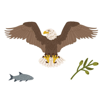 Lovely Layers: Eagle - Honey Cuts - Stand - Alone Dies - Honey Bee Stamps