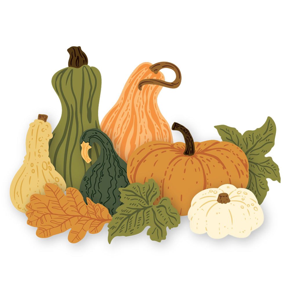 Lovely Layers: Fall Bounty - Honey Cuts - Stand - Alone Dies - Honey Bee Stamps