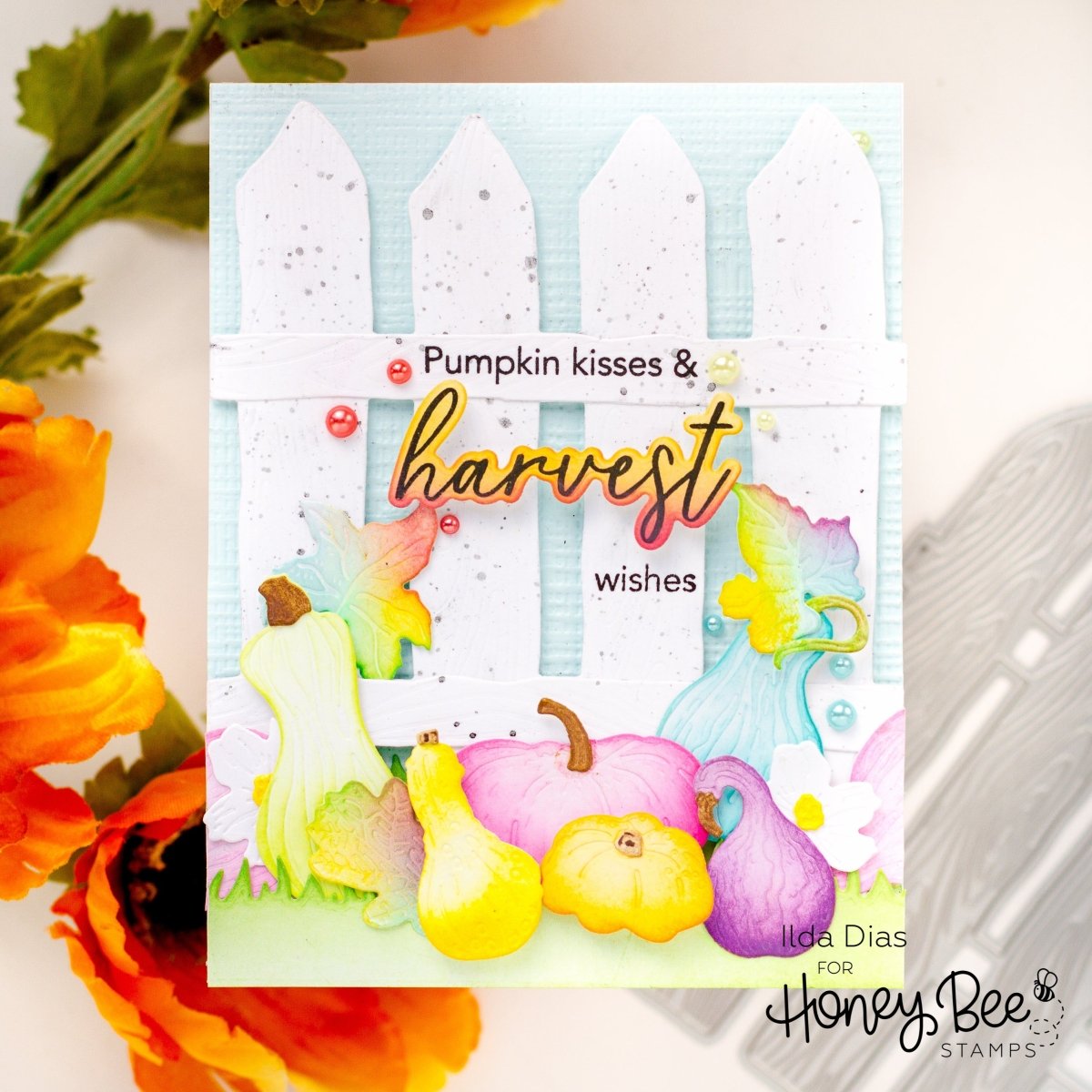 Lovely Layers: Fall Bounty - Honey Cuts - Stand - Alone Dies - Honey Bee Stamps