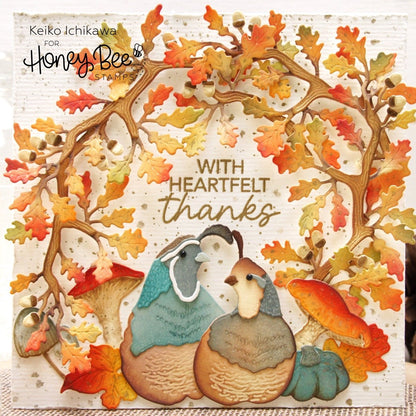 Lovely Layers: Fall Bounty - Honey Cuts - Stand - Alone Dies - Honey Bee Stamps