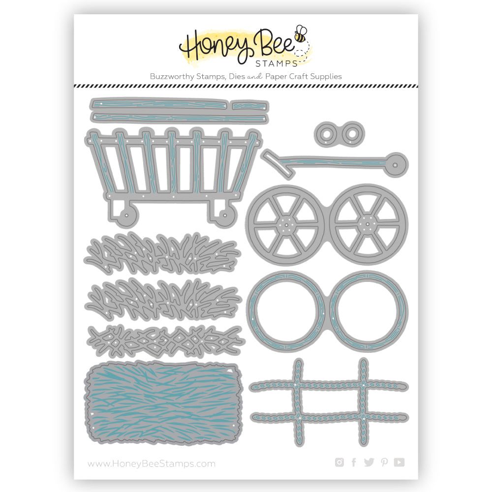 Lovely Layers: Farm Cart - Honey Cuts - Stand - Alone Dies - Honey Bee Stamps