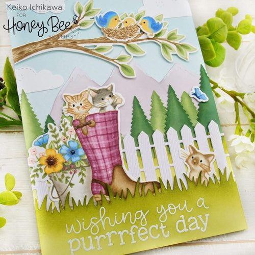 Lovely Layers: Farm Fence - Honey Cuts - Stand - Alone Dies - Honey Bee Stamps
