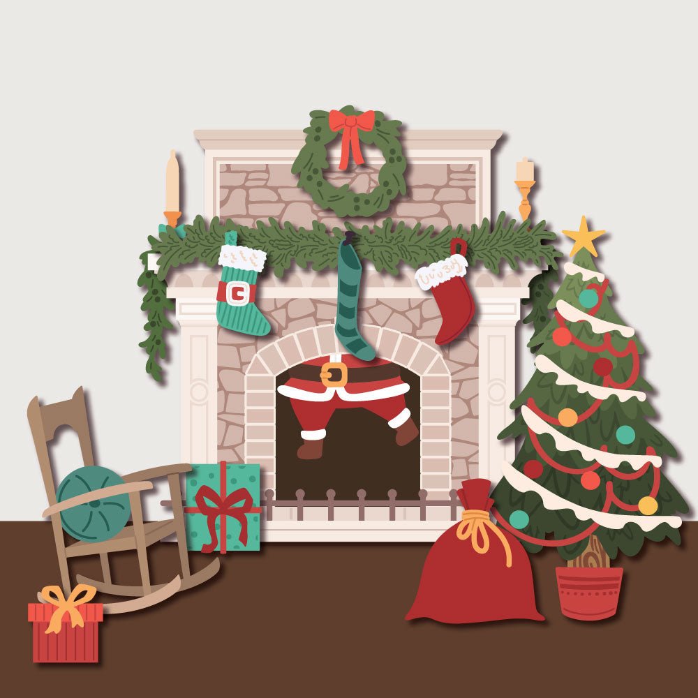 Lovely Layers: Fireplace Holiday Add - On - Honey Cuts - Stand - Alone Dies - Honey Bee Stamps