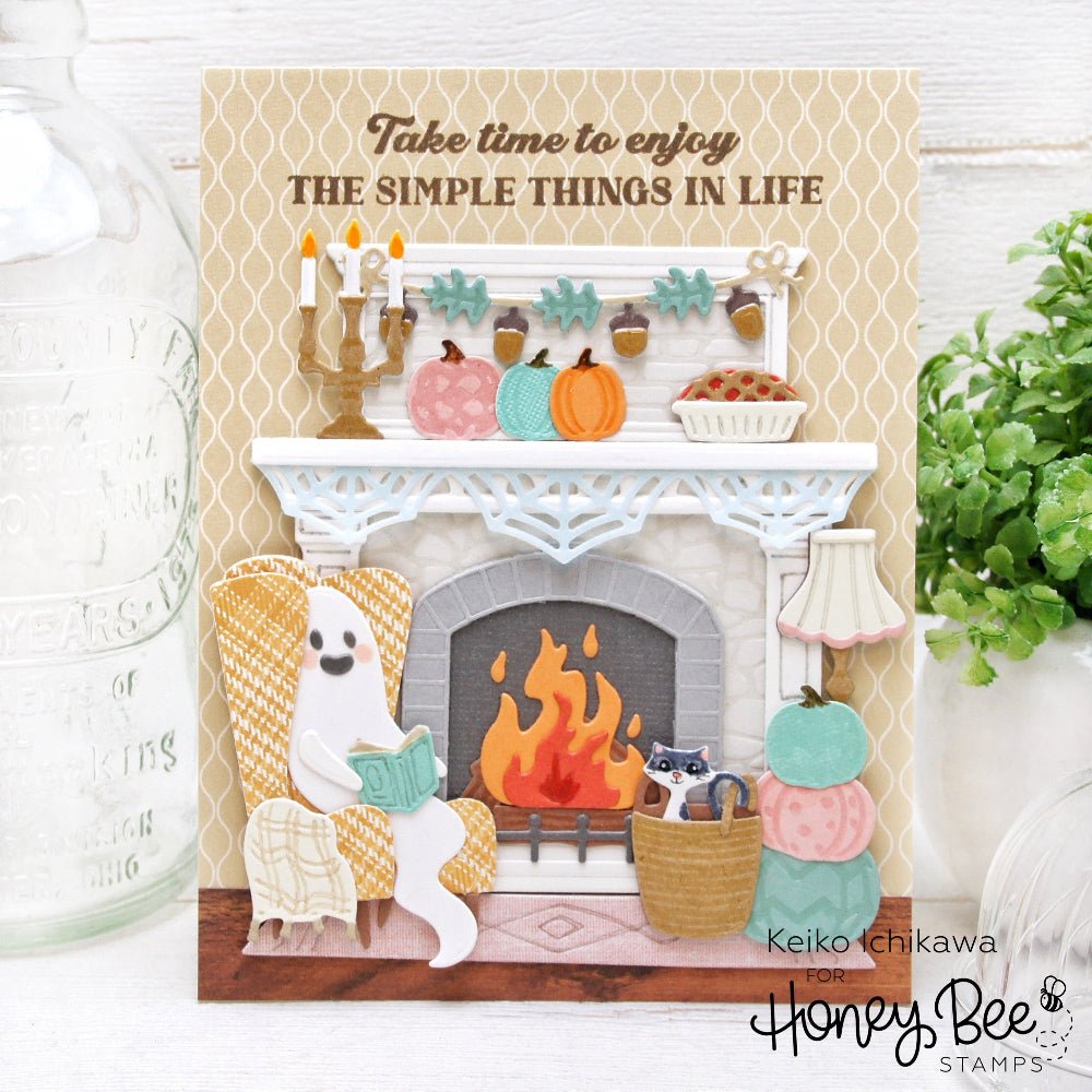 Lovely Layers: Fireplace - Honey Cuts - Stand - Alone Dies - Honey Bee Stamps