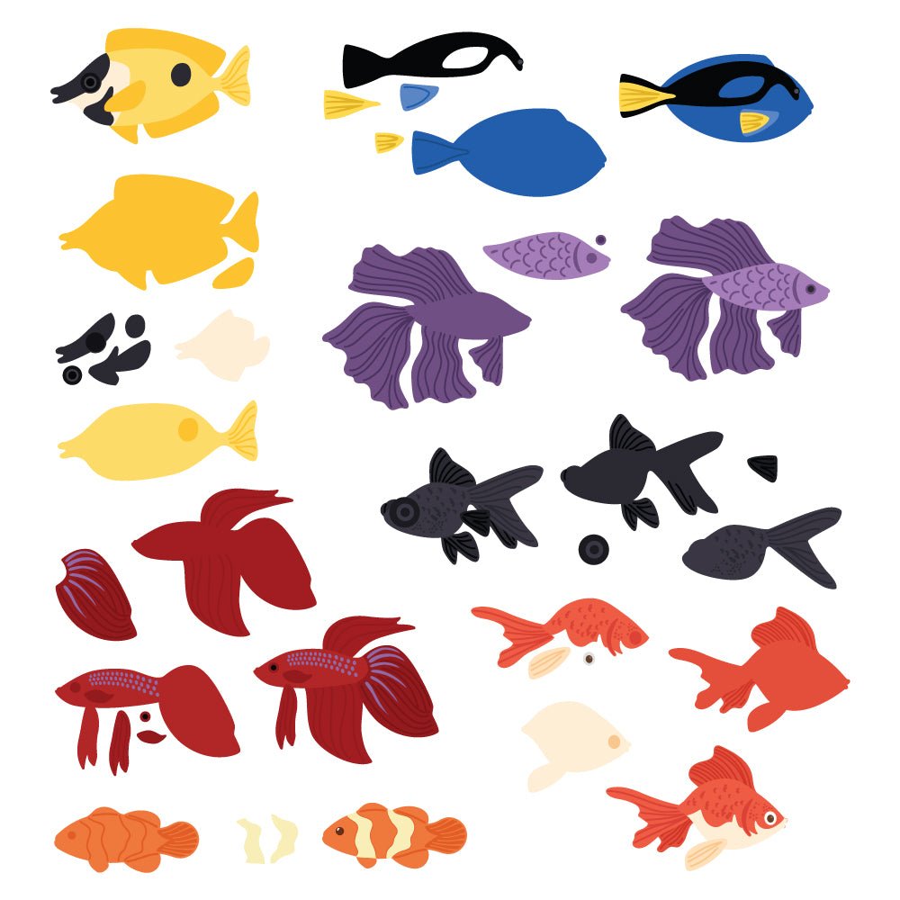 Lovely Layers: Fish - Honey Cuts - Stand - Alone Dies - Honey Bee Stamps