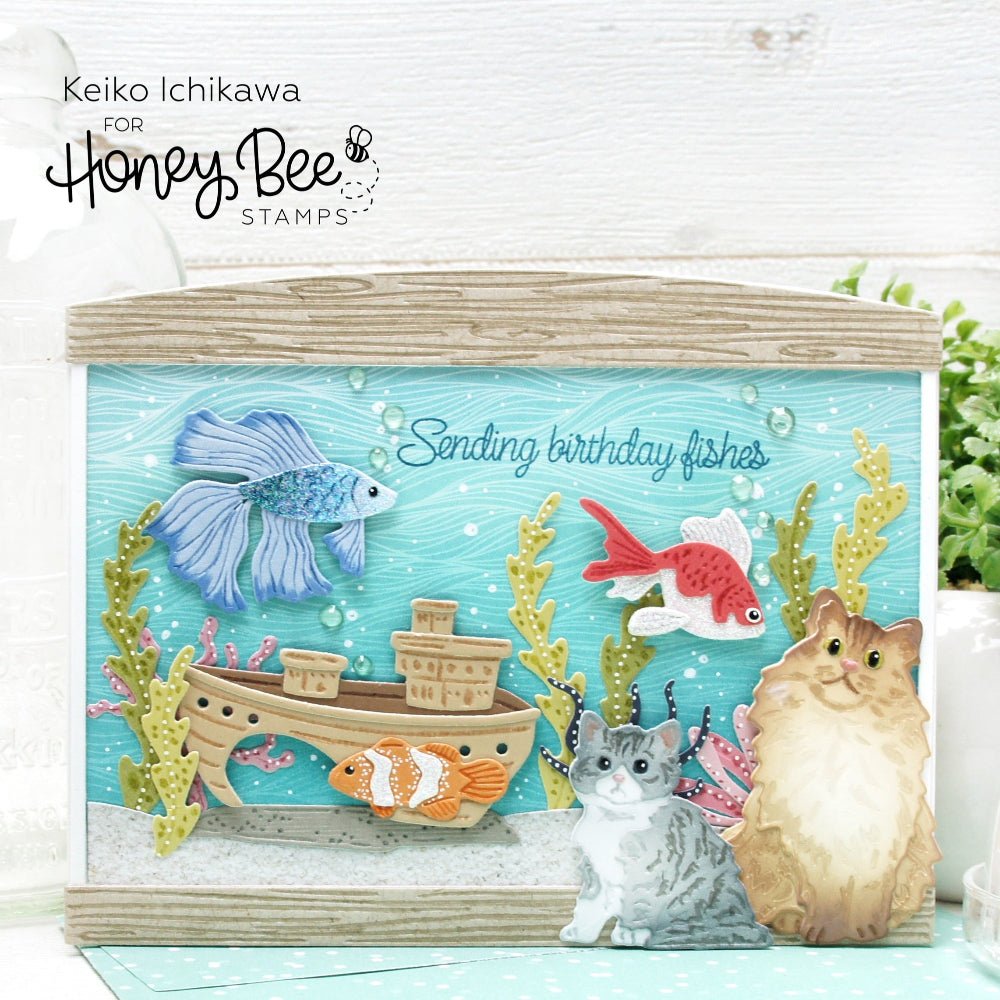 Lovely Layers: Fish - Honey Cuts - Stand - Alone Dies - Honey Bee Stamps