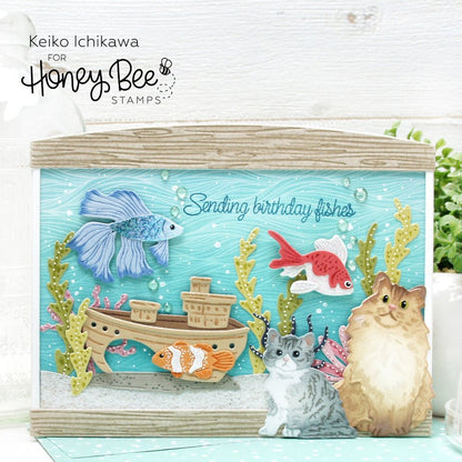 Lovely Layers: Fish - Honey Cuts - Stand - Alone Dies - Honey Bee Stamps