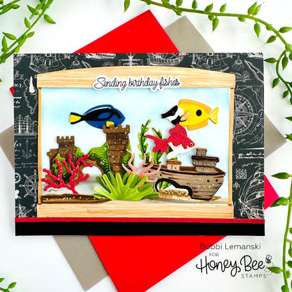 Lovely Layers: Fish - Honey Cuts - Stand - Alone Dies - Honey Bee Stamps