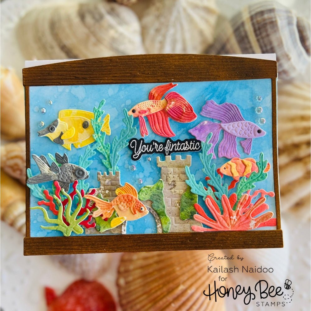 Lovely Layers: Fish - Honey Cuts - Stand - Alone Dies - Honey Bee Stamps