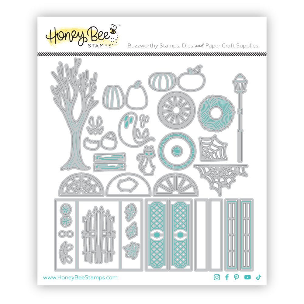 Lovely Layers: Front Porch Falloween Add - On - Honey Cuts - Stand - Alone Dies - Honey Bee Stamps