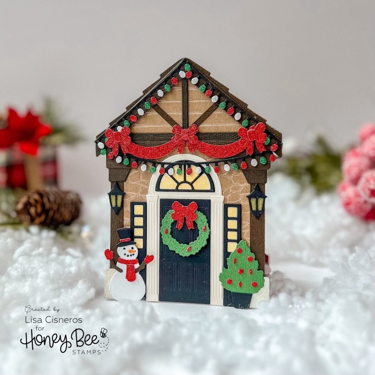 Lovely Layers: Front Porch Holiday Add - On - Honey Cuts - Stand - Alone Dies - Honey Bee Stamps
