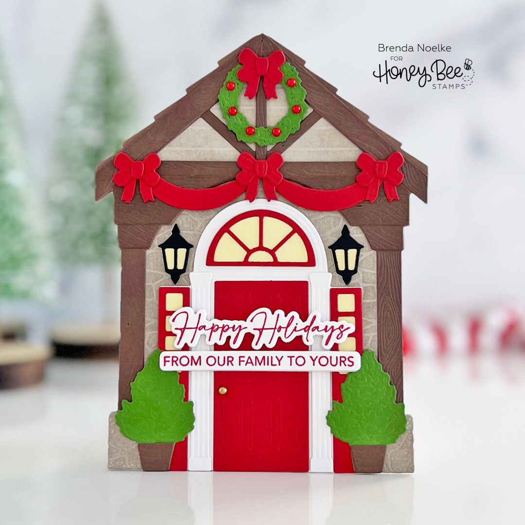 Lovely Layers: Front Porch Holiday Add - On - Honey Cuts - Stand - Alone Dies - Honey Bee Stamps