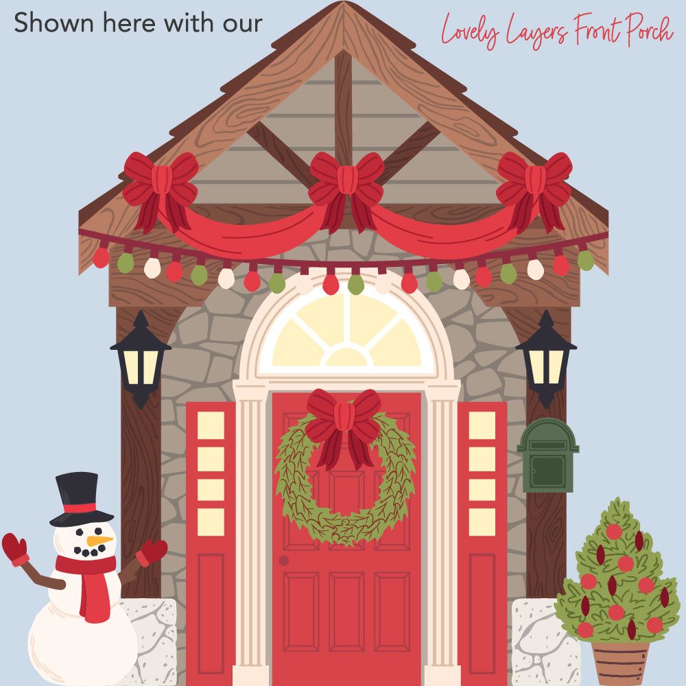 Lovely Layers: Front Porch Holiday Add - On - Honey Cuts - Stand - Alone Dies - Honey Bee Stamps