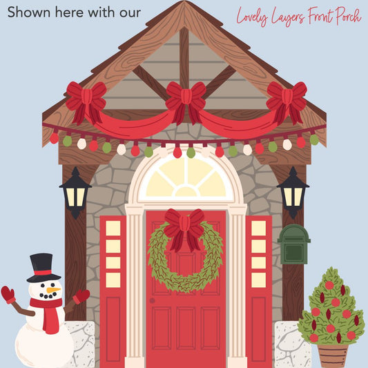 Lovely Layers: Front Porch Holiday Add - On - Honey Cuts - Stand - Alone Dies - Honey Bee Stamps