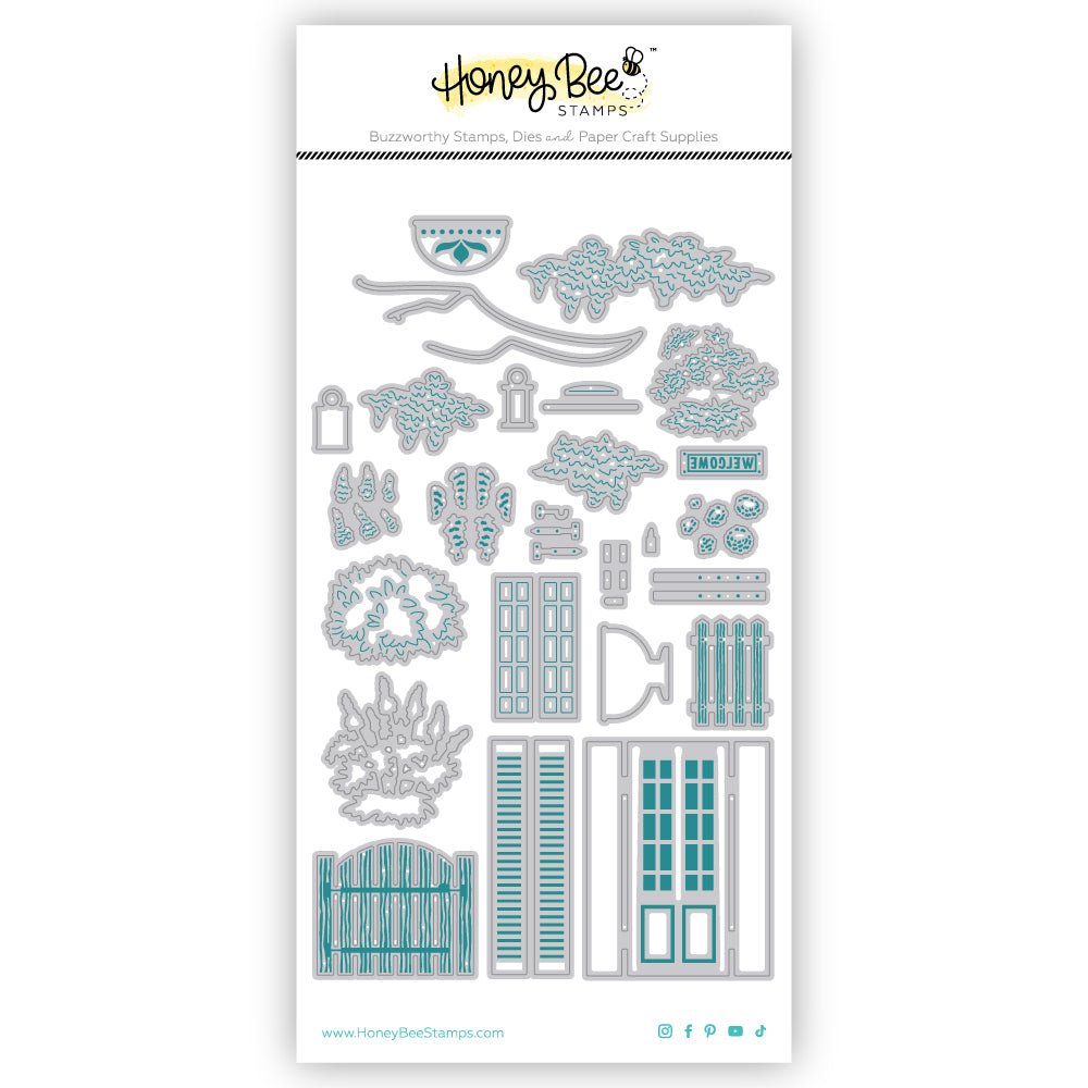 Lovely Layers: Front Porch Spring Add - On - Honey Cuts - Stand - Alone Dies - Honey Bee Stamps