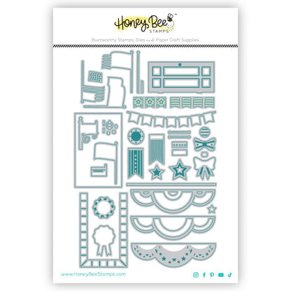 Lovely Layers: Front Porch Summer Add - On - Honey Cuts - Stand - Alone Dies - Honey Bee Stamps