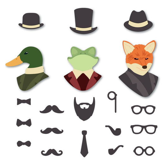 Lovely Layers: Gallery Wall - Gentlemen Add - on - Honey Cuts Stand - Alone Dies - Honey Bee Stamps