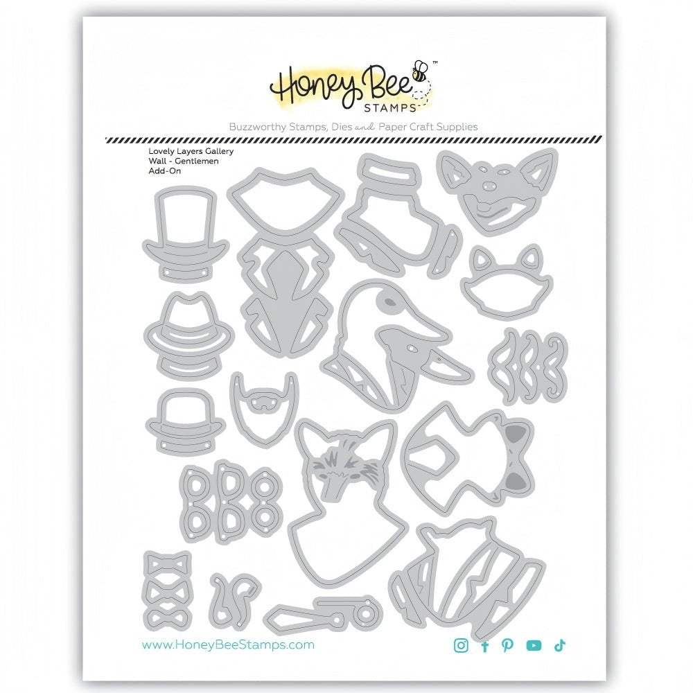 Lovely Layers: Gallery Wall - Gentlemen Add - on - Honey Cuts Stand - Alone Dies - Honey Bee Stamps