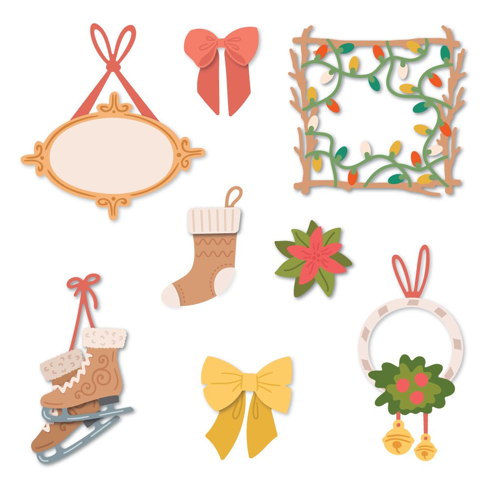 Lovely Layers: Gallery Wall Holiday - Honey Cuts - Stand - Alone Dies - Honey Bee Stamps