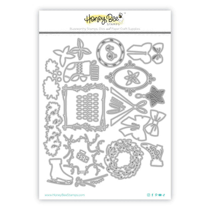 Lovely Layers: Gallery Wall Holiday - Honey Cuts - Stand - Alone Dies - Honey Bee Stamps
