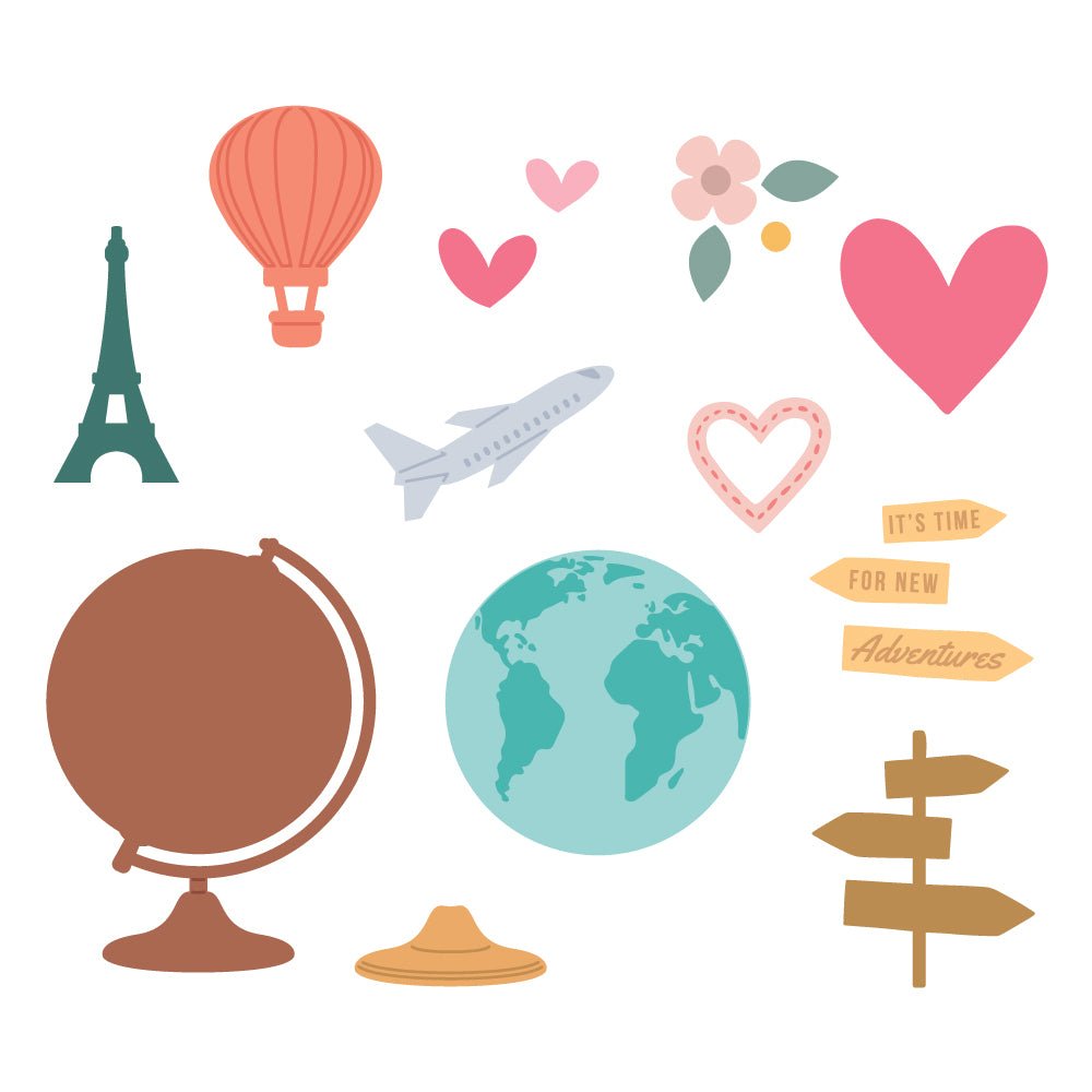 Lovely Layers: Globe - Honey Cuts - Stand - Alone Dies - Honey Bee Stamps