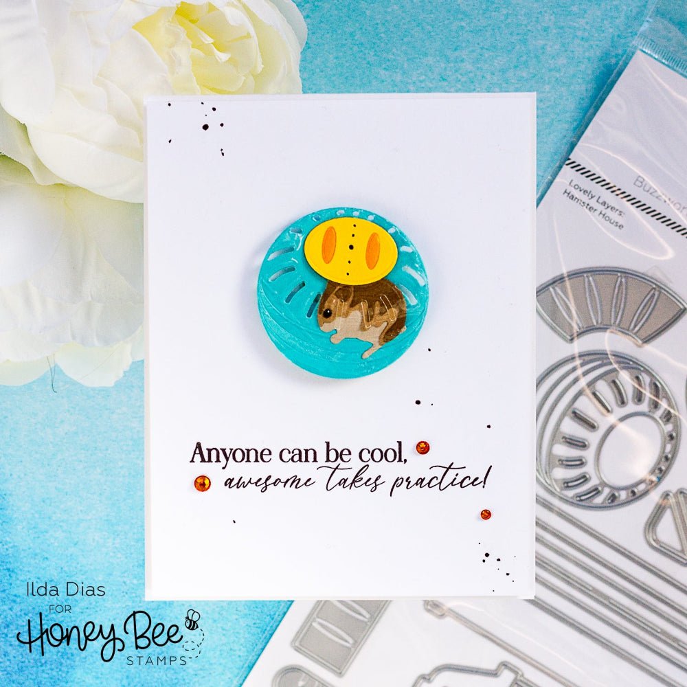 Lovely Layers: Hamster - Honey Cuts - Stand - Alone Dies - Honey Bee Stamps