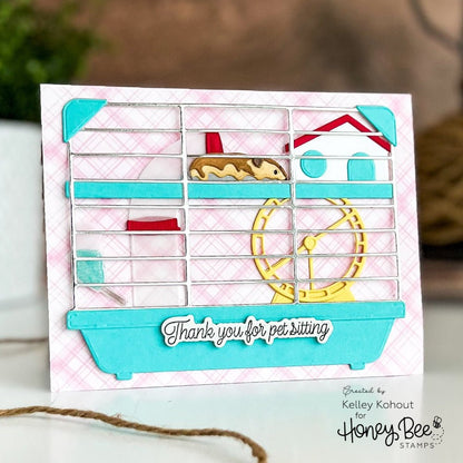 Lovely Layers: Hamster - Honey Cuts - Stand - Alone Dies - Honey Bee Stamps