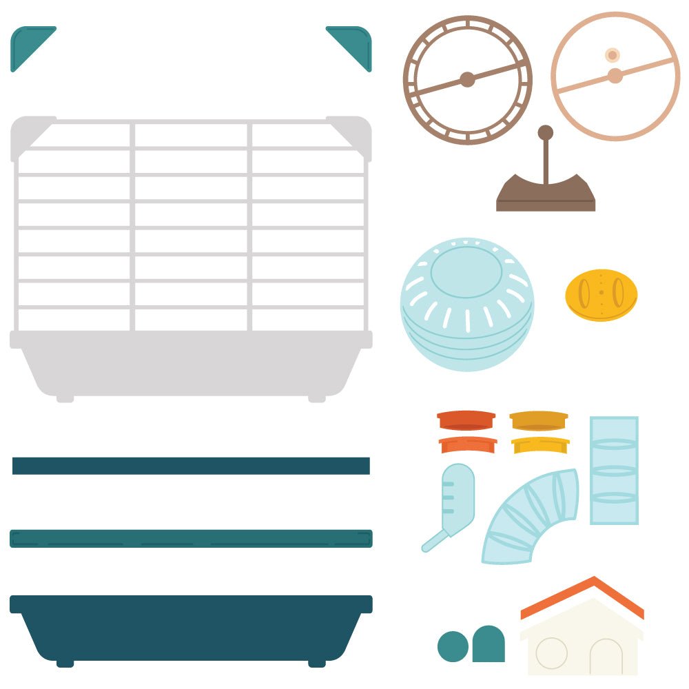 Lovely Layers: Hamster House - Honey Cuts - Stand - Alone Dies - Honey Bee Stamps