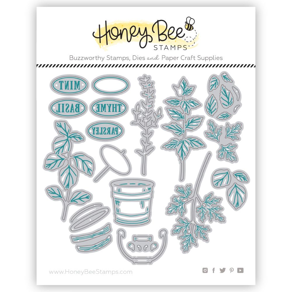 Lovely Layers: Herb Garden - Honey Cuts - Honey Bee Stamps