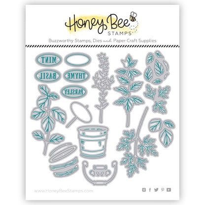 Lovely Layers: Herb Garden - Honey Cuts - Stand - Alone Dies - Honey Bee Stamps