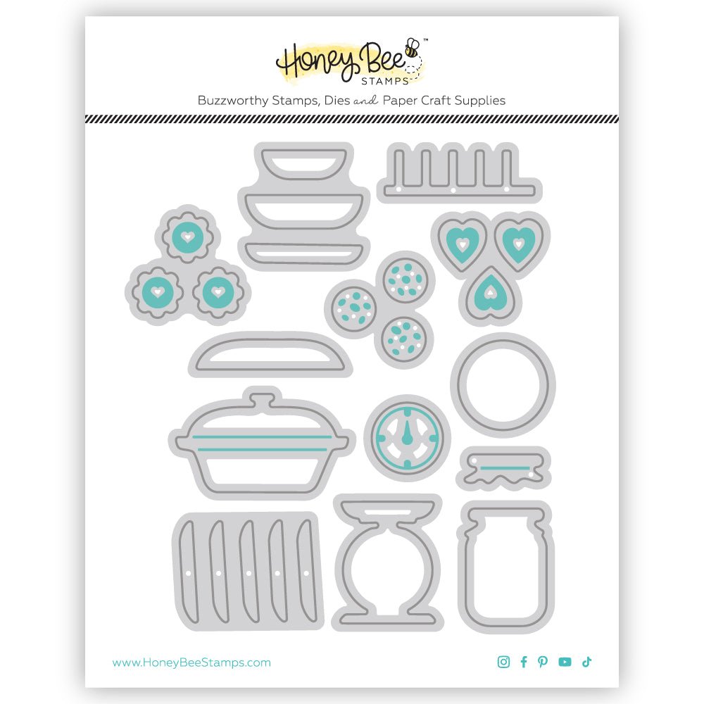 Lovely Layers: Hoosier Cabinet - Baking Add - On - Honey Cuts - Stand - Alone Dies - Honey Bee Stamps