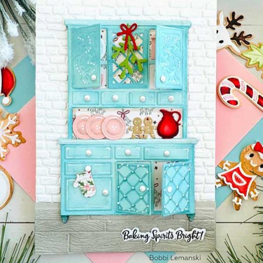 Lovely Layers: Hoosier Cabinet - Holiday Add - On - Honey Cuts - Stand - Alone Dies - Honey Bee Stamps