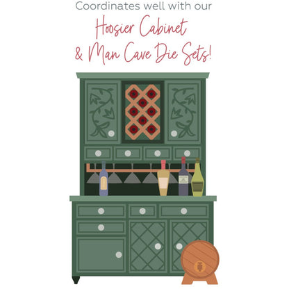 Lovely Layers: Hoosier Cabinet - Wet Bar Add - on - Honey Cuts Stand - Alone Dies - Honey Bee Stamps