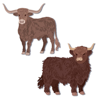 Lovely Layers: Hooves & Horns - Honey Cuts - Stand - Alone Dies - Honey Bee Stamps