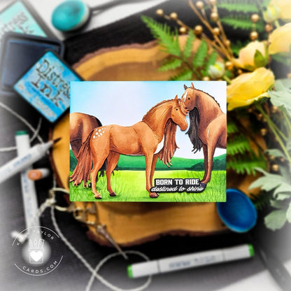 Lovely Layers: Horse - Honey Cuts - Stand - Alone Dies - Honey Bee Stamps