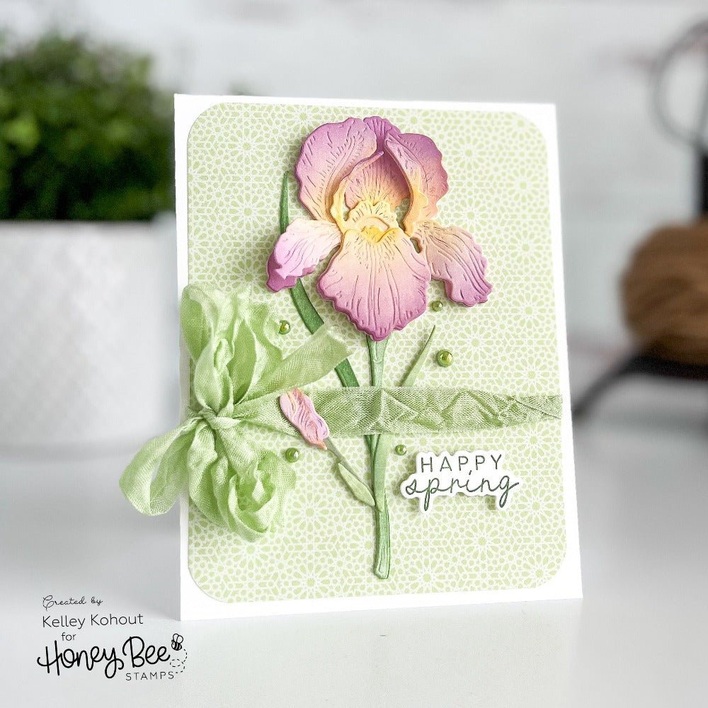 Lovely Layers: Iris - Honey Cuts - Stand - Alone Dies - Honey Bee Stamps