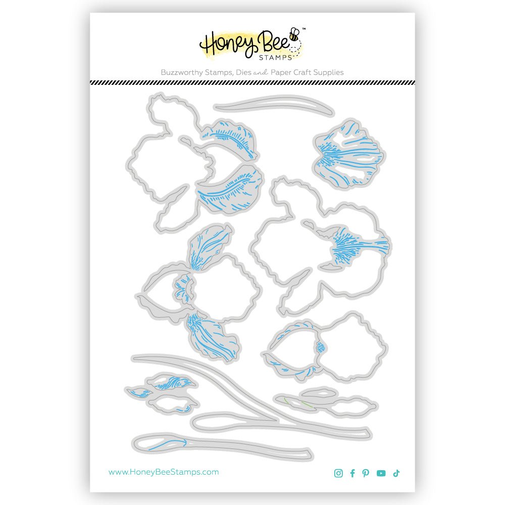 Lovely Layers: Iris - Honey Cuts - Stand - Alone Dies - Honey Bee Stamps