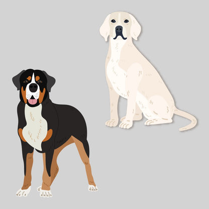 Lovely Layers: Large Dogs - Honey Cuts - Stand - Alone Dies - Honey Bee Stamps