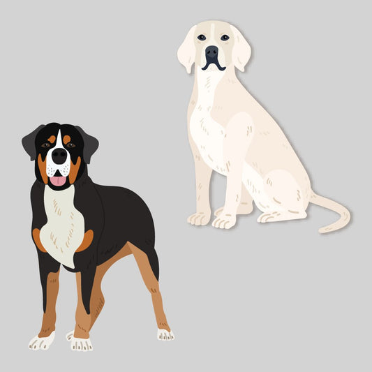 Lovely Layers: Large Dogs - Honey Cuts - Stand - Alone Dies - Honey Bee Stamps